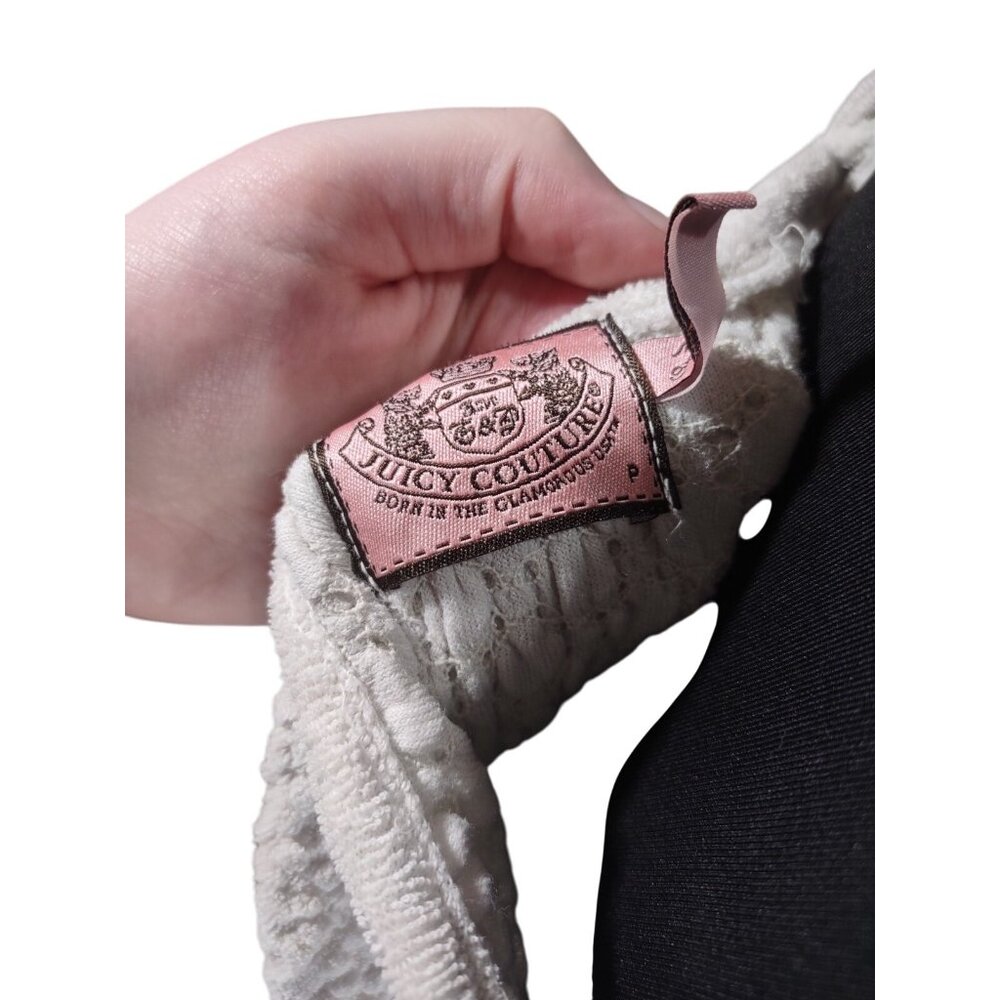 VTG Y2K Juicy Couture Baby Doll Dress Women’s White Terry Cloth Coverup Beachy - Picture 6 of 7